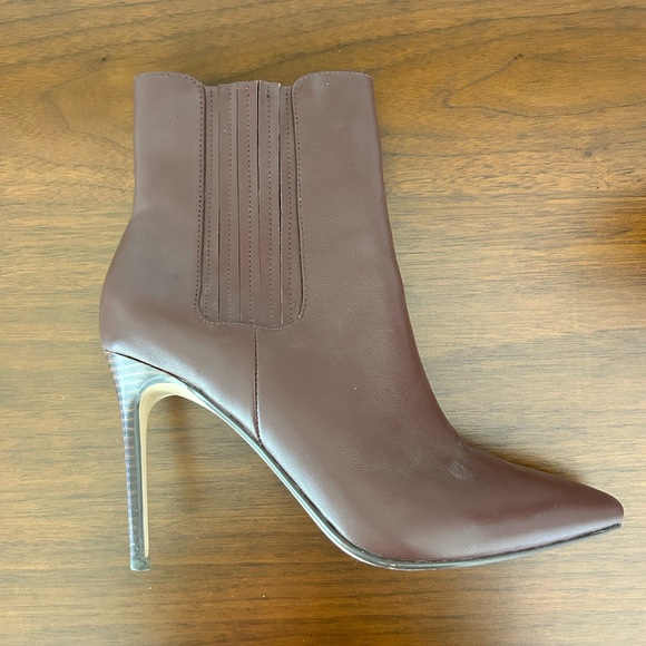 SAKS FIFTH AVENUE Leather Ankle Boots - Picture 3 of 5